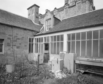 View of service courtyard