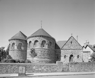 View from E showing apses and rector's door.
