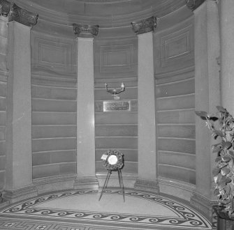 Interior. Ground floor entrance hall detail of nurses memorial