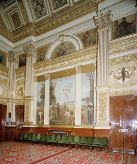 Interior. Second Floor Banqueting Hall, "THE LEGEND OF THE CITY ARMS" mural by A Roche