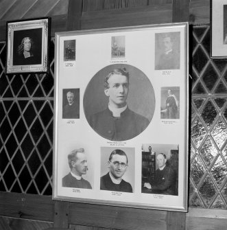 Interior.
Detail of photographs of former ministers 1809-1975.