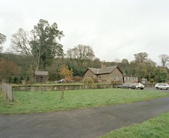 General view from S showing station building and remains of platforms