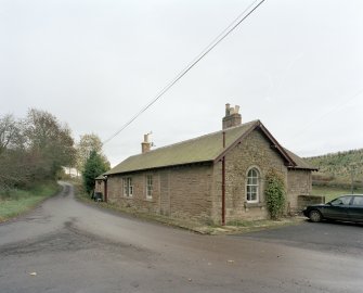 View from W of NW side and SW gable of former station building