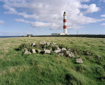 General view from W, showing lighthouse compound wall