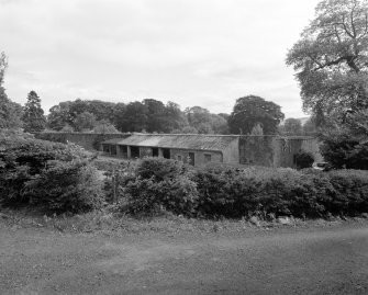General view from NW showing potting sheds