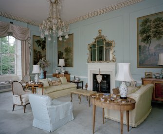 Interior. View of ground floor drawing room from SE