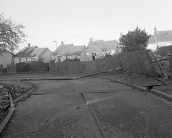 General view of sinking houses