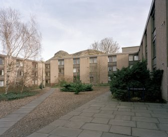 View of Cowan House courtyard from W