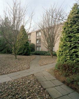 View of Cowan House courtyard from SE