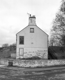 View of S gable of cottage from S