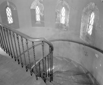 Interior. 
Detail of gallery access stair.