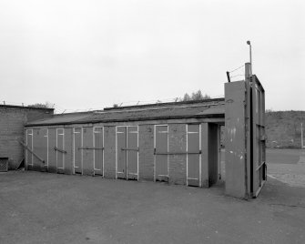 Detail of SE turnstiles from rear