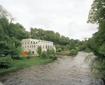 General view of Stonebyres hydroelectric power station from WNW