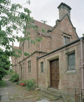 View of rectory from NW showing link to church