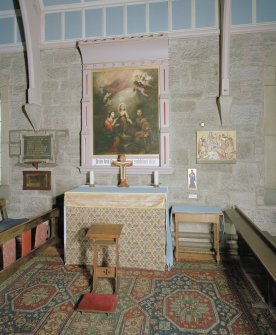 Interior. Holy Family Altar with copyof a Murillo by Rosa Woon 1904 originally above the high altar