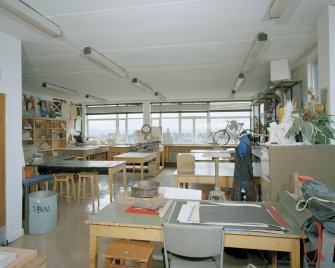 Interior. Annexe 3rd floor Art/Pottery room 1 View from N
