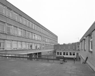 View of N block and canteen link from SSE