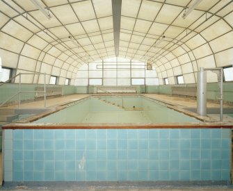 Interior. View of swimming pool from S