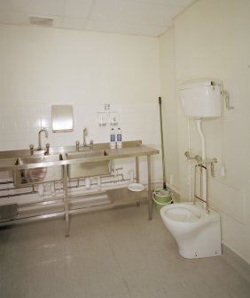 Interior. Detail of sluice room