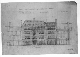 Photographic copy of elevation showing extension.