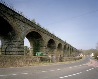 General view from E of NE side of viaduct