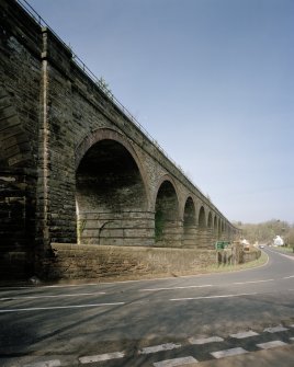 Oblique view from ESE of NE side of viaduct