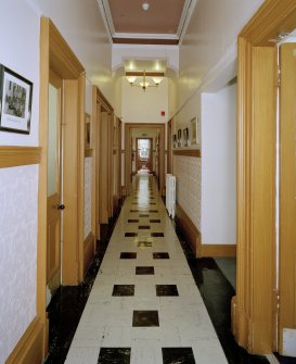 Interior. View of ground floor main corridor