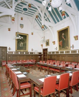 Interior. View of first floor Council Chamber from West
