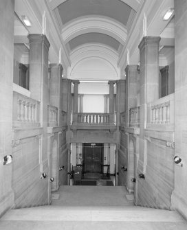 Interior. View of principal staircase looking north towards entrance