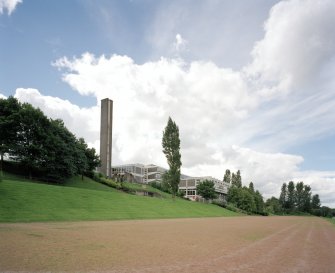 View of school from North East fom below