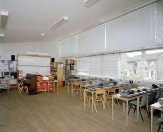 Interior. Main block, view of music room 1 from West