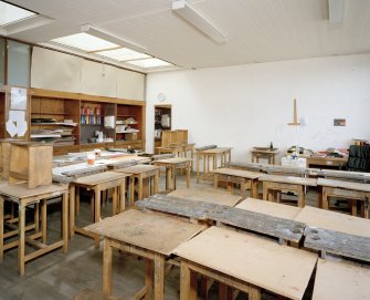 Interior. Main block, view of third floor art room