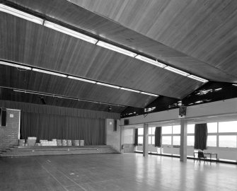 Interior. Administration block, view of assembly hall from South East