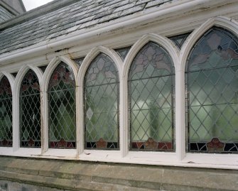 Detail of windows of link corridor
