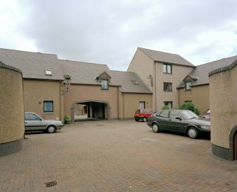 View of court from East