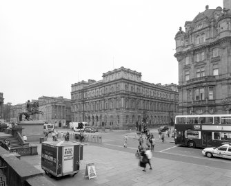 View from Northwest showing The General Post Office, Waterloo Place and The Balmoral Hotel