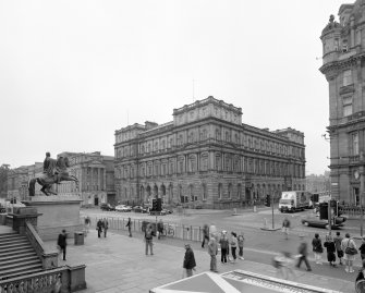 View from Northwest showing The General Post Office, Waterloo Place and The Balmoral Hotel