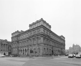 View from Northwest showing North and West facades