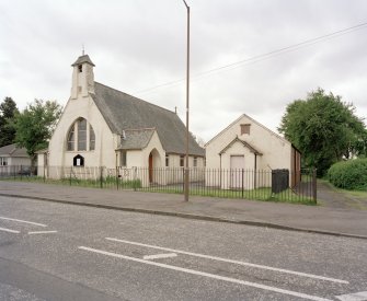 General view from NW showing church and 1934 church hall.