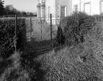Formal Garden. Detail of garden gate between the South and East gardens