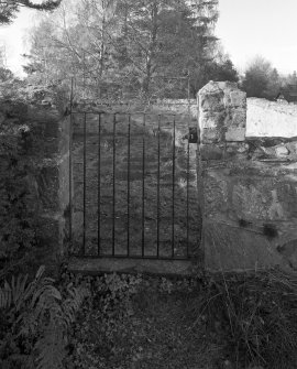 Formal Garden. Detail of gate to South West raised terrace
