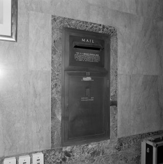 Interior. Detail of mail box