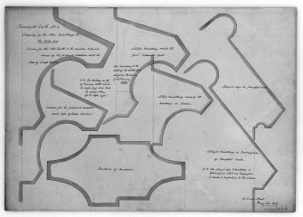 Photographic copy of elevation showing alterations and additions.