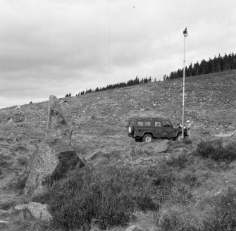 The Hi-Spy camera in position on the west side of the ring