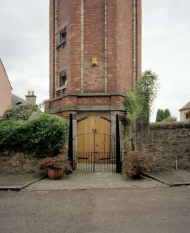 Detail of tower base and entrance