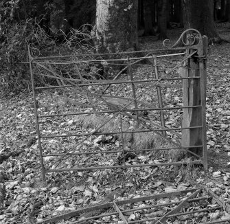 Detail of cast-iron gate.