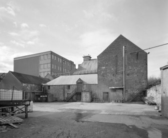 View from NE of E end of block containing former floor maltings and kilns