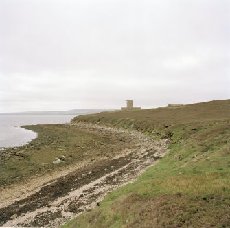 General view from shore to NW