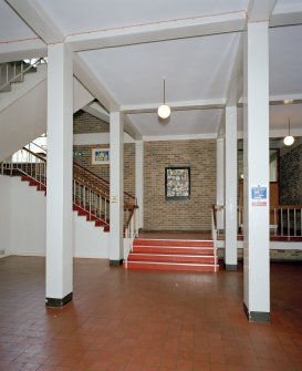 View of West staircase at ground floor level