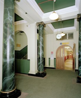 Thomsons Land. Interior, view of entrance hall from North